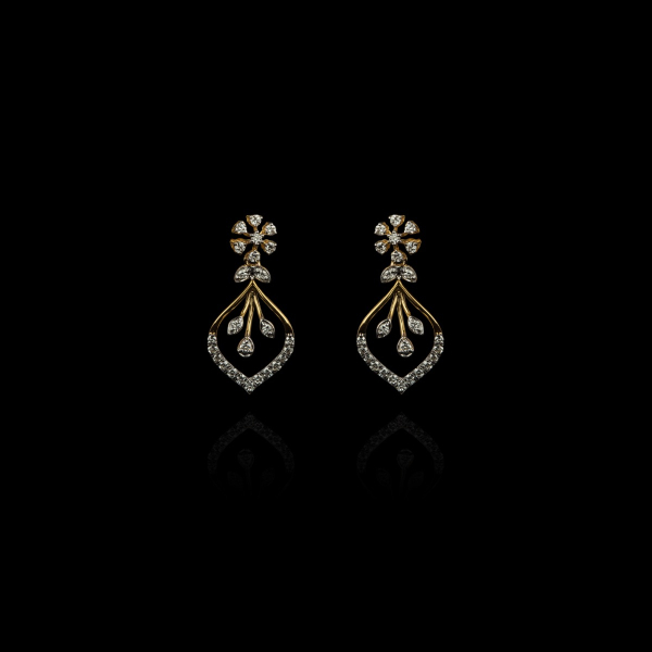 Blossom Diamond Drop Earrings