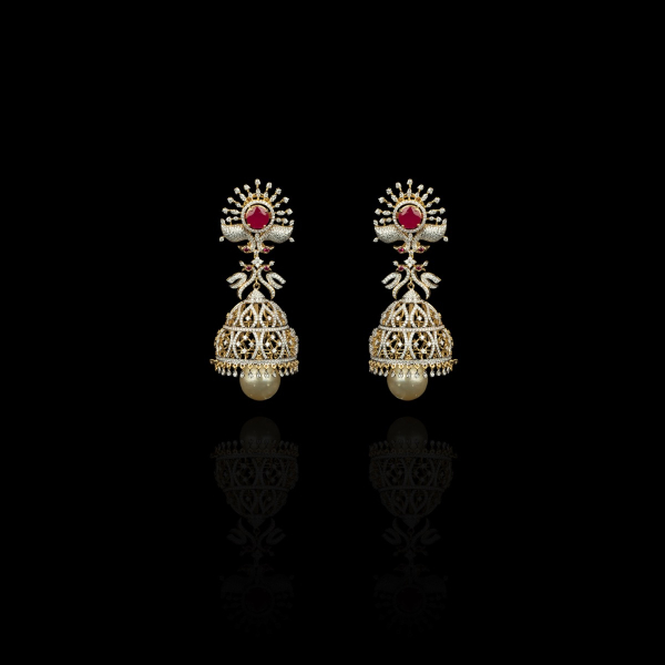Veena Diamond Jhumka