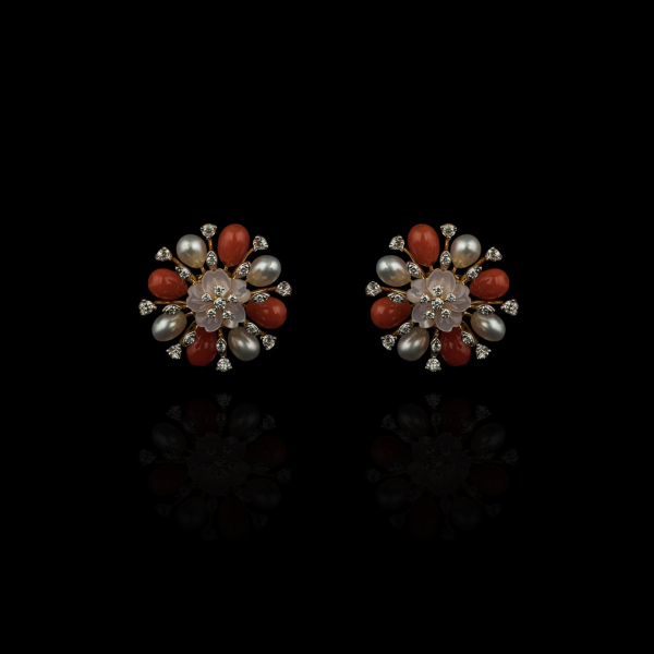 Leah Flower Studs