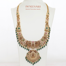 Floral Pachi Lakshmi Haram