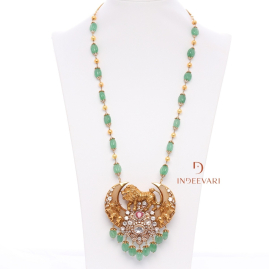 Tigernail Elegance with Emeralds