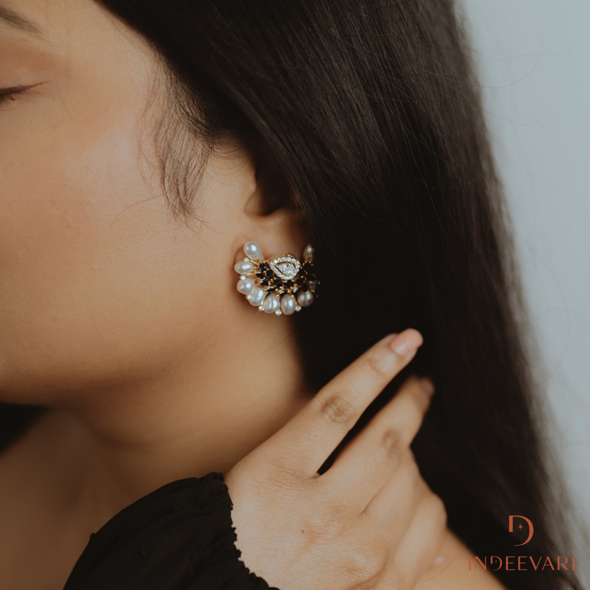Radiant Bloom Diamond Earrings — Floral Diamond Studs — Mother's Day Jewelry Gift — Indeevari USA