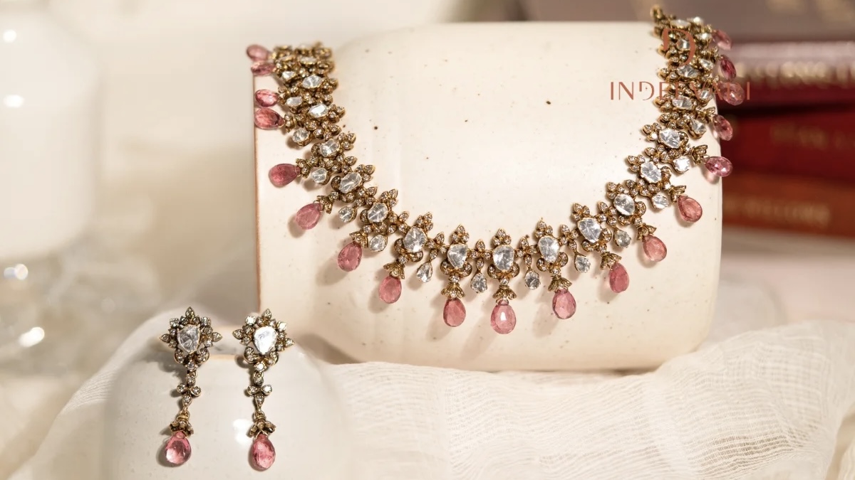 Polki Jewellery Collection From Indeevari | Traditional Indian polki jewellery set for weddings 