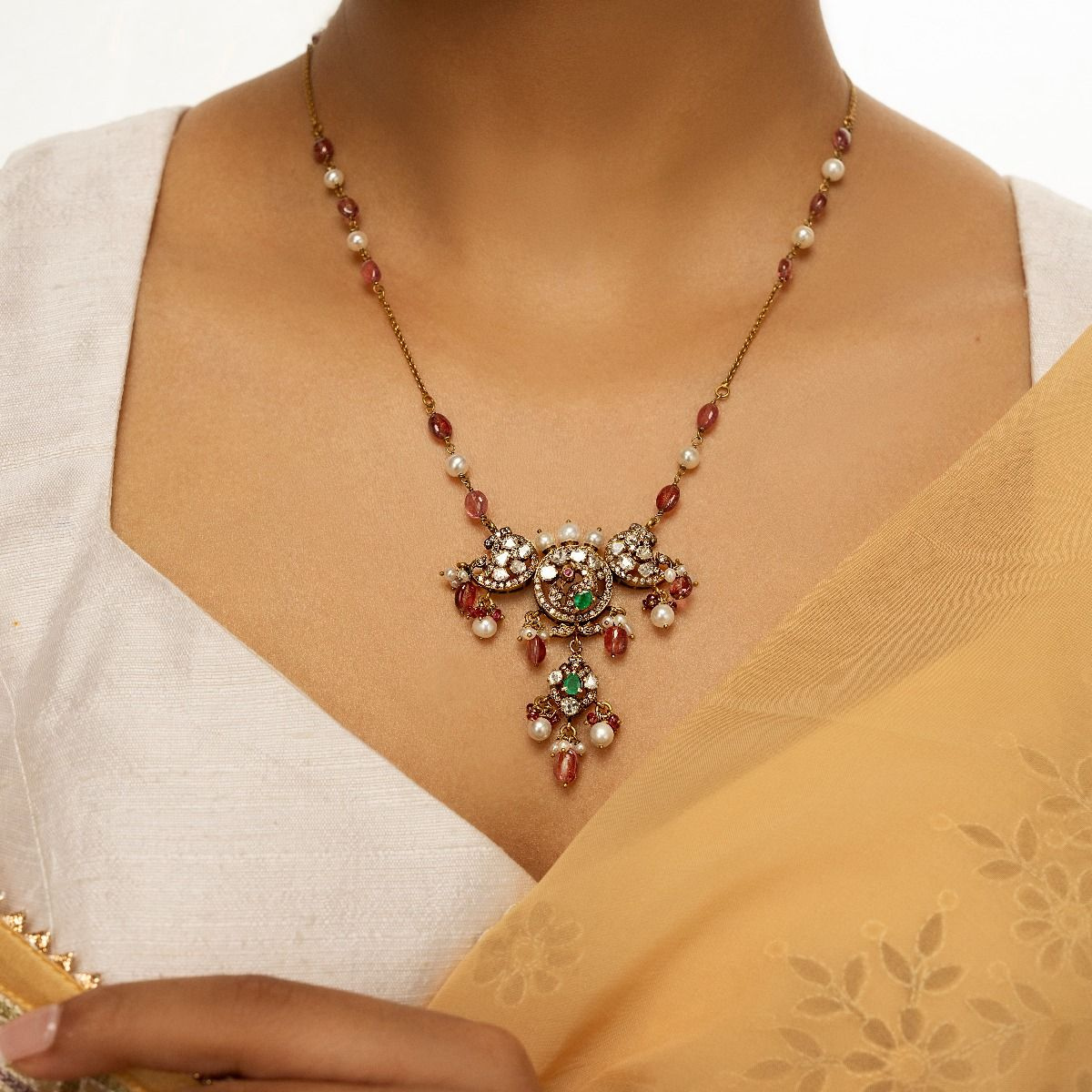 Elegant Polki chain