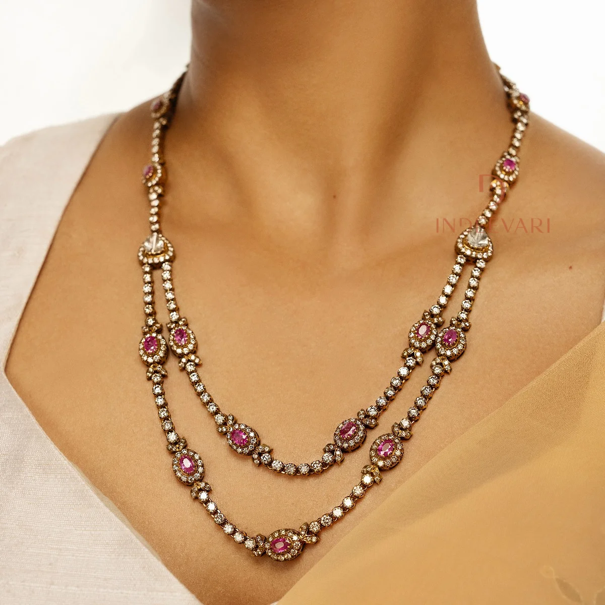 Royal Heritage Victorian Necklace Set From Indeevari