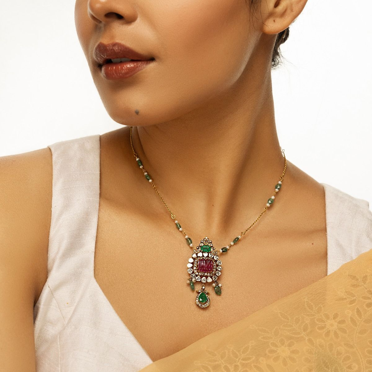 Royal Radiance Polki Chain