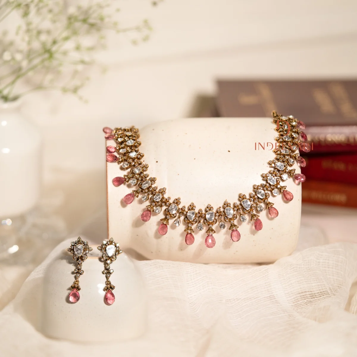 Royal Renaissance Necklace Set From Indeevari