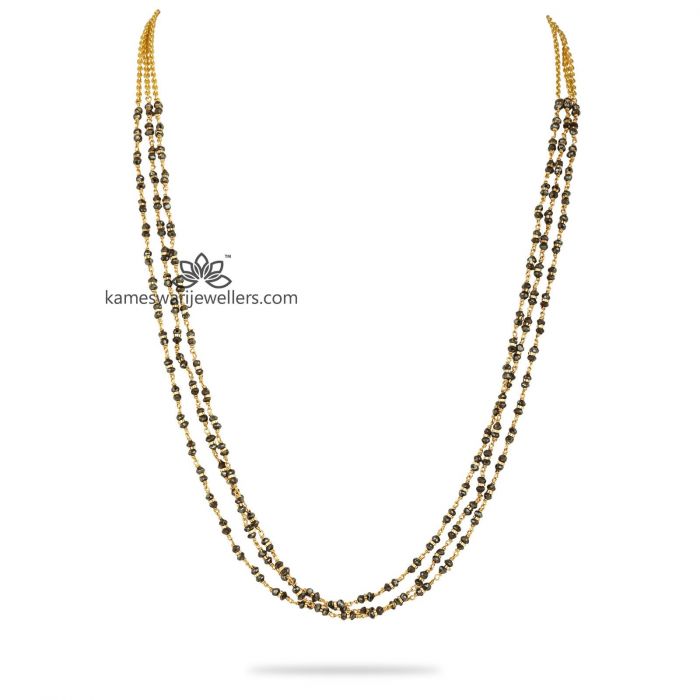 14 Karat Black Diamond Bead Necklaces BDB3mm – Beeghly & Co.