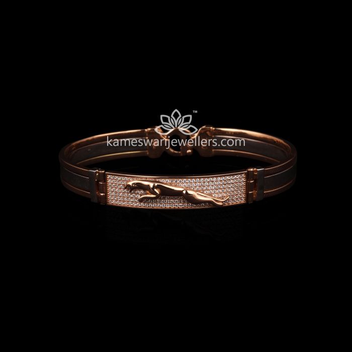 Retailer of Gold 916 jaguar bracelet for man | Jewelxy - 204553