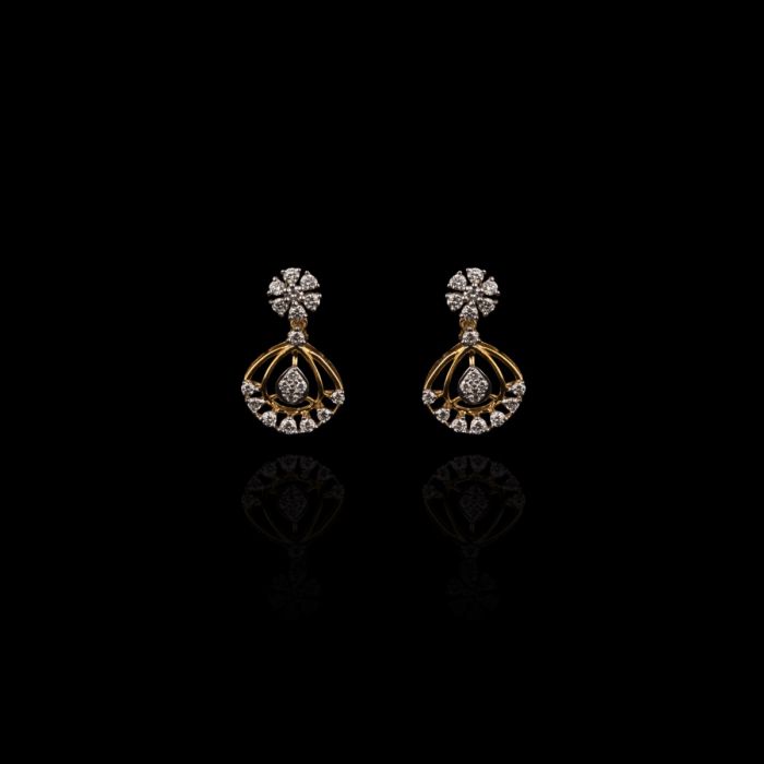 Buy Triangle Spiral Diamond Stud Earrings online-KARAGIRI | FESTIVE SALE –  Karagiri Global