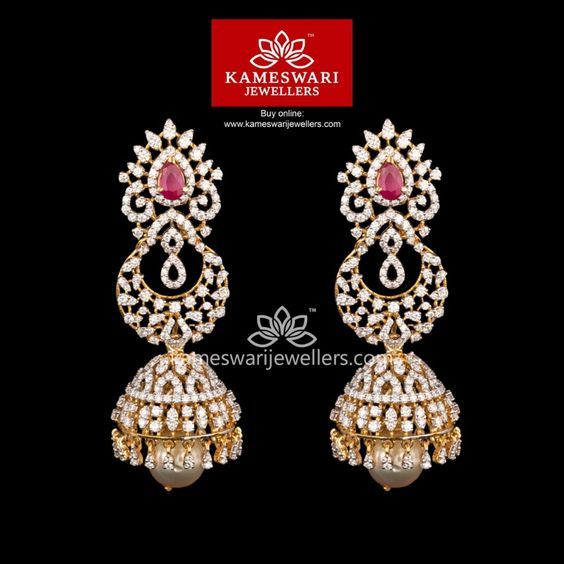 Victorian American Diamond Jhumka – AE99 - Aishi Jewellery - Buy Fashion &  Imitation Jewels Online